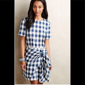 Dropwaist gingham dress